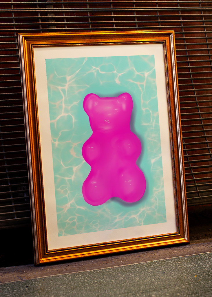 Różowy gumowaty basen