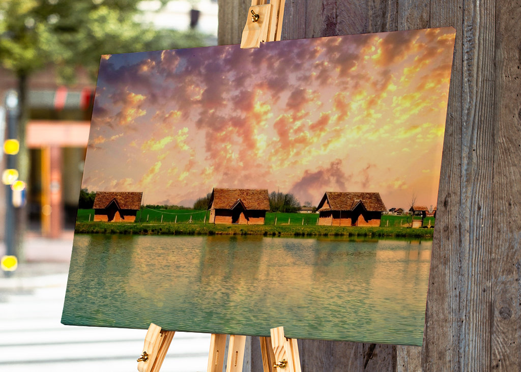 Abendstimmung am Fischteich 