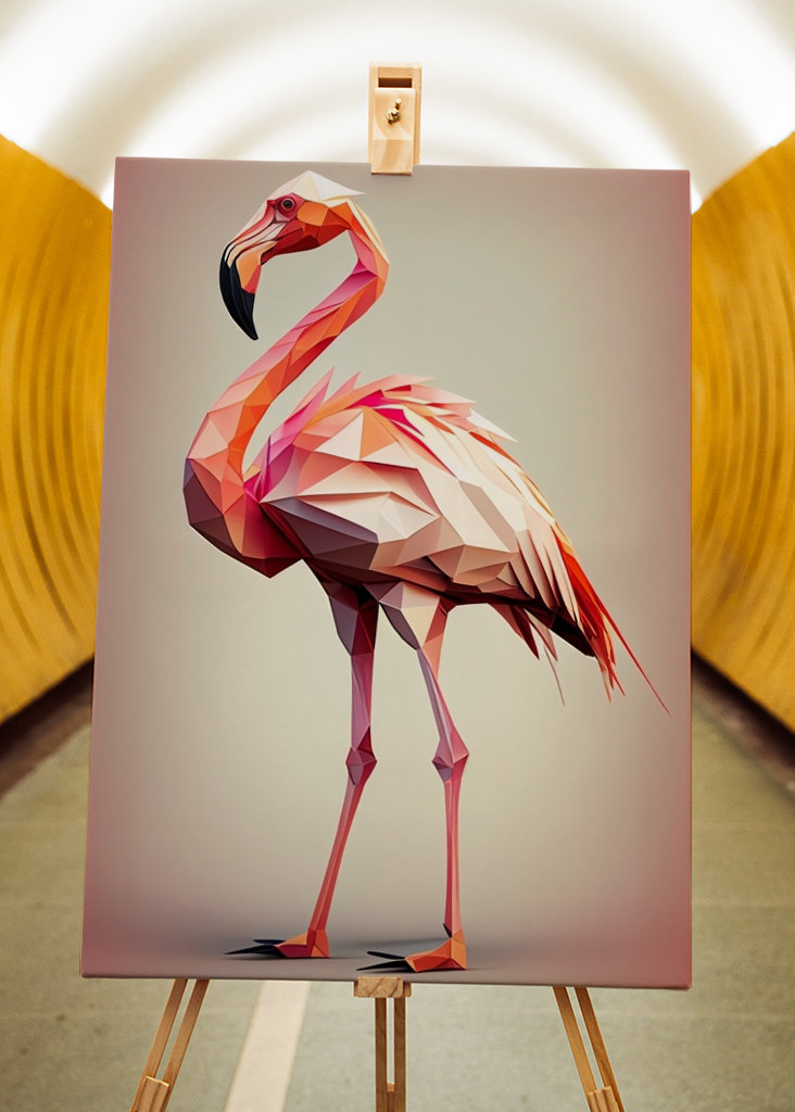 Basso poligonottero fenicottero