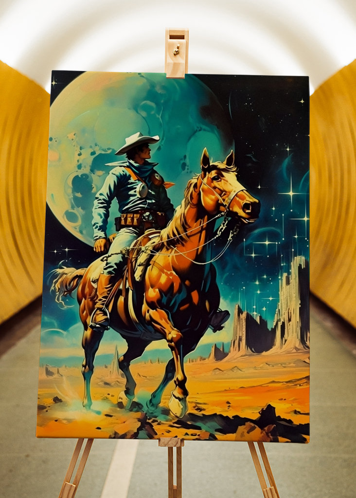 Vesmírný kovboj - Retro scifi