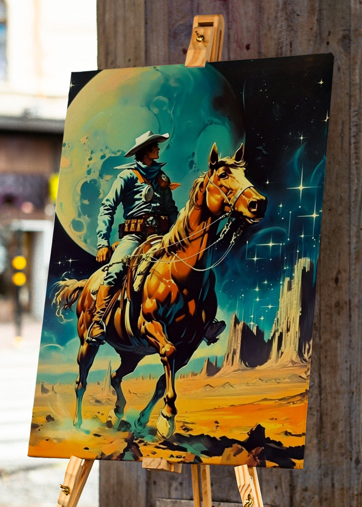 Vesmírný kovboj - Retro scifi