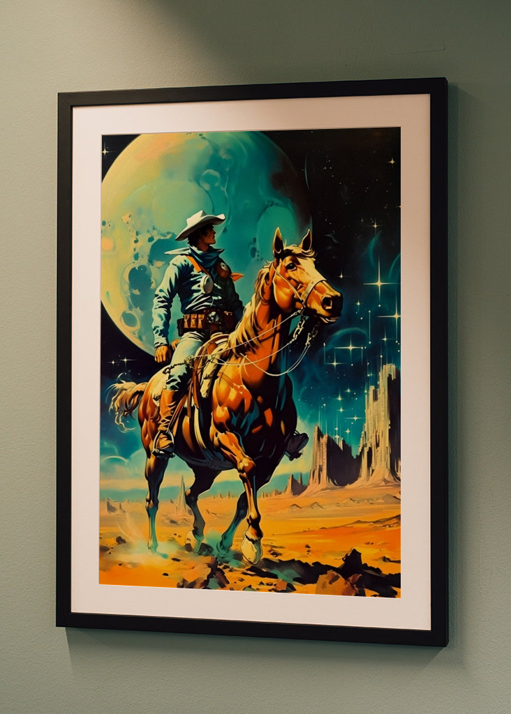 Vesmírný kovboj - Retro scifi