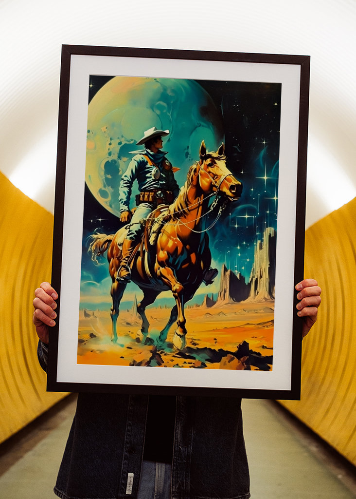 Vesmírný kovboj - Retro scifi