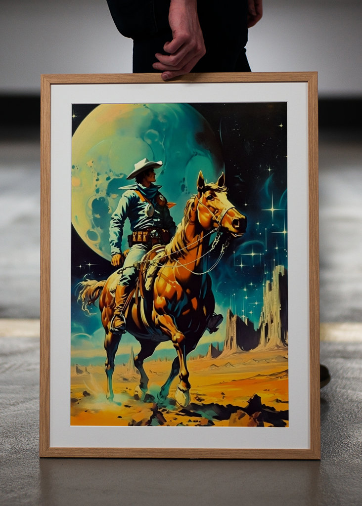 Vesmírný kovboj - Retro scifi