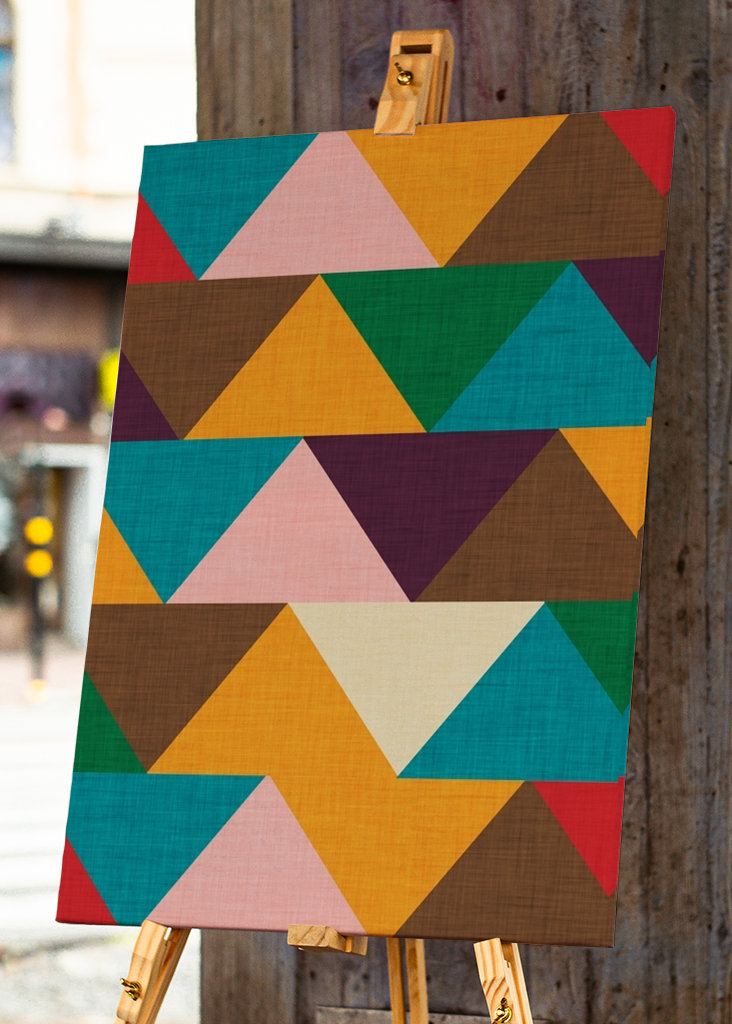 Kilim Chevron hnědá