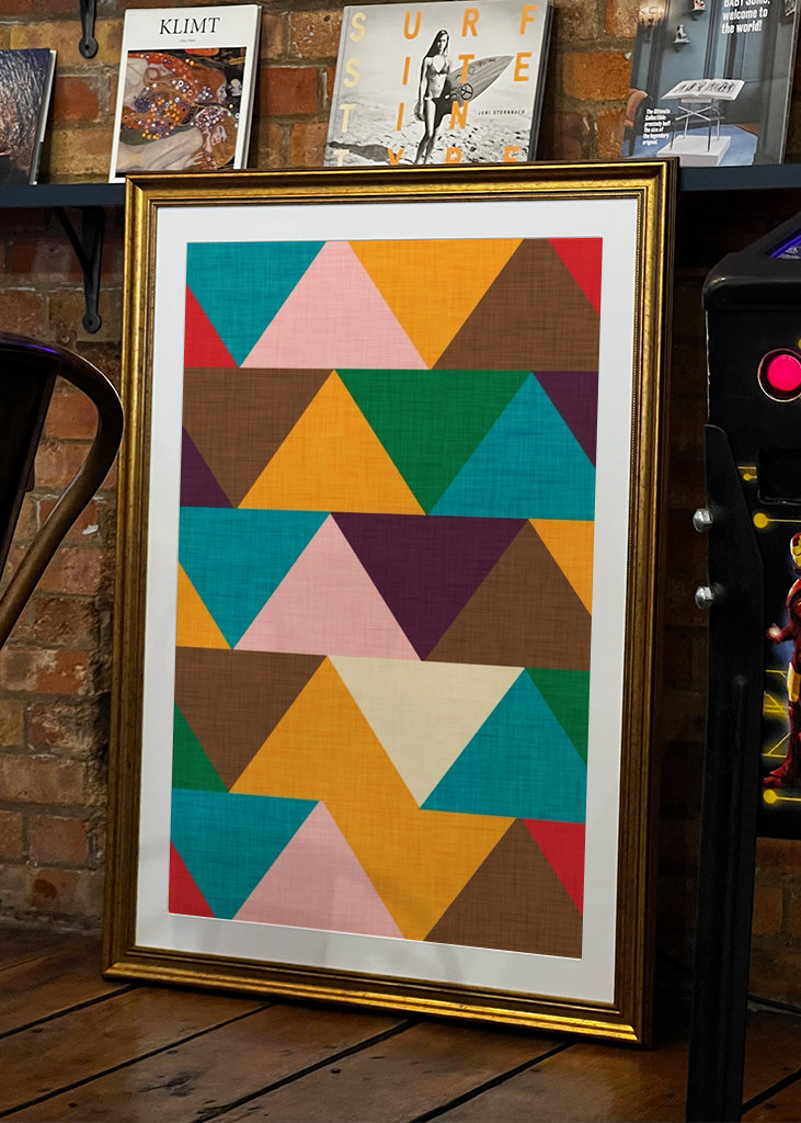 Kilim Chevron hnědá