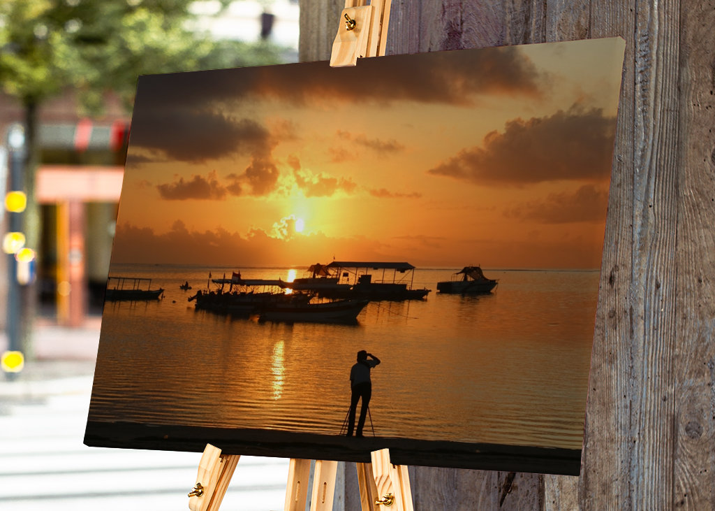 Magická záře námořnického západu slunce