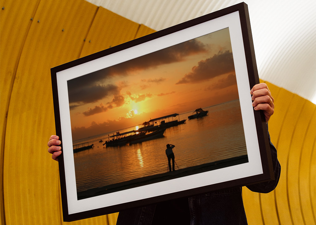 Magická záře námořnického západu slunce