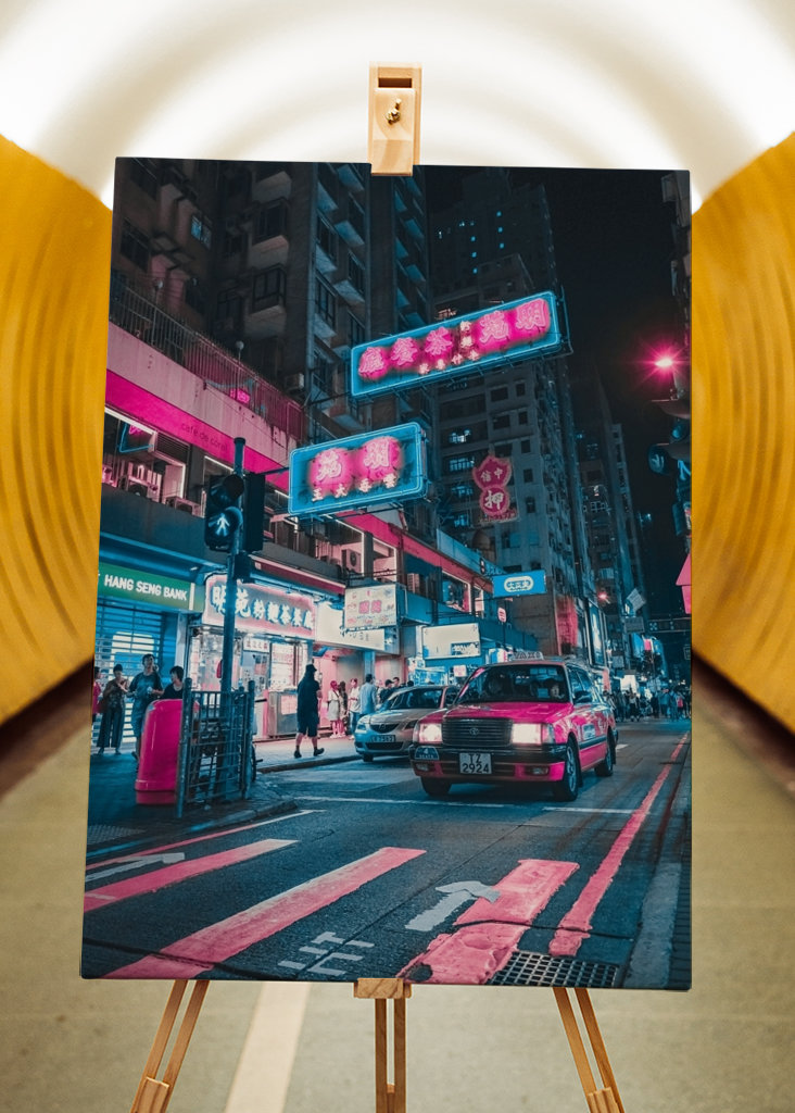 Cidade Cyberpunk Luz Noturna