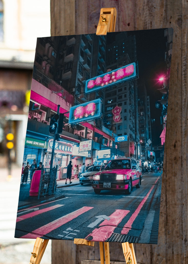 Cidade Cyberpunk Luz Noturna