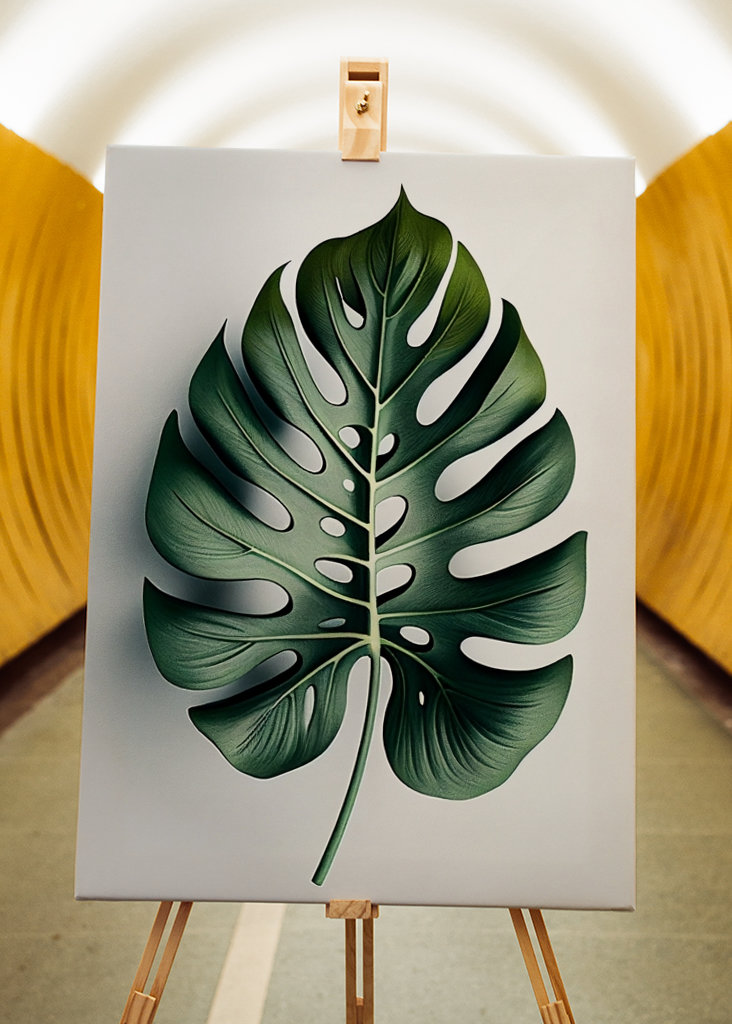 Monstera leaf