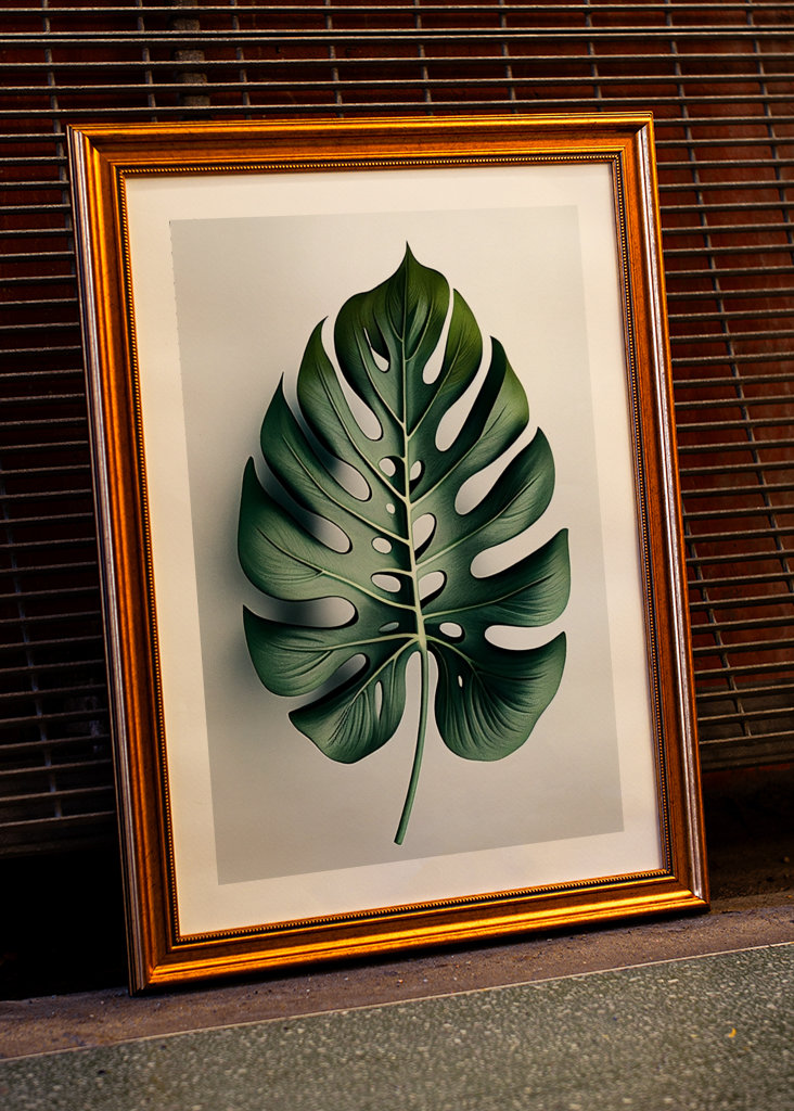 Monstera leaf