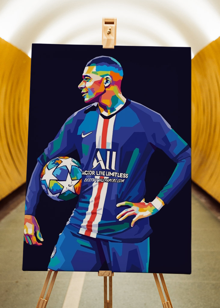 Kylian Mbappe Wpap Pop Art