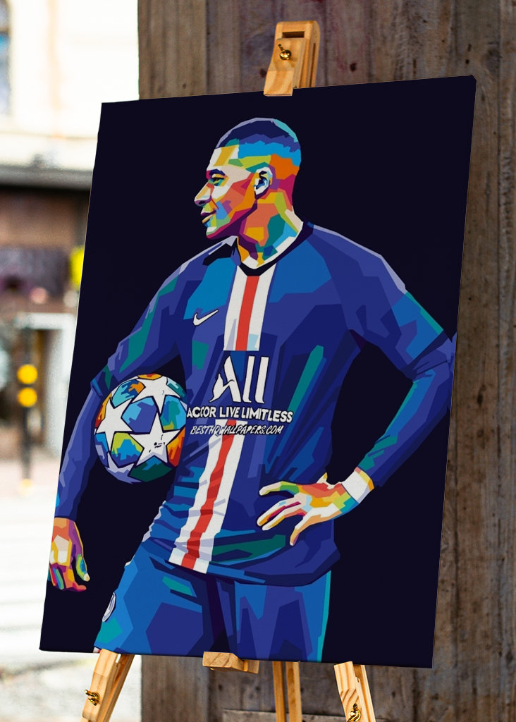 Kylian Mbappe Wpap Pop Art