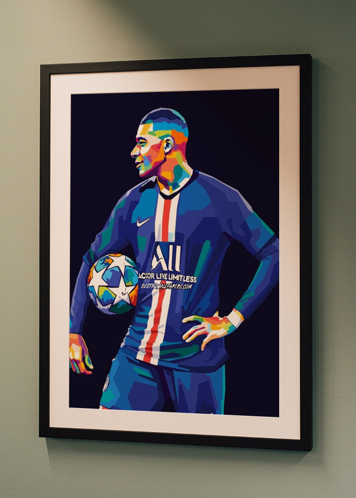 Kylian Mbappe Wpap Pop Art