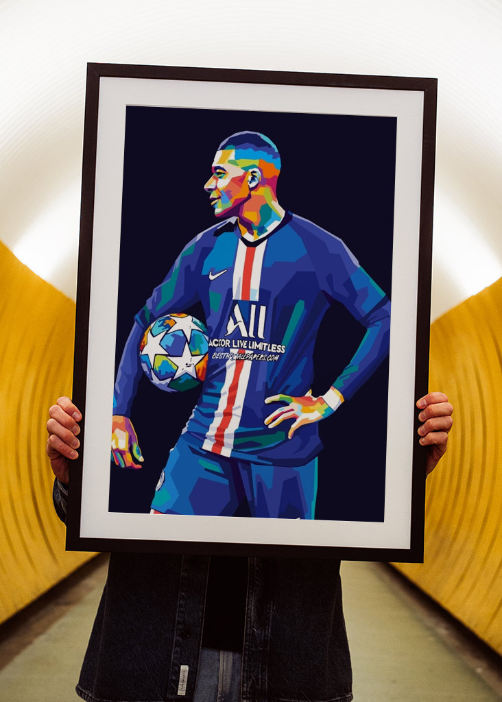 Kylian Mbappe Wpap Pop Art