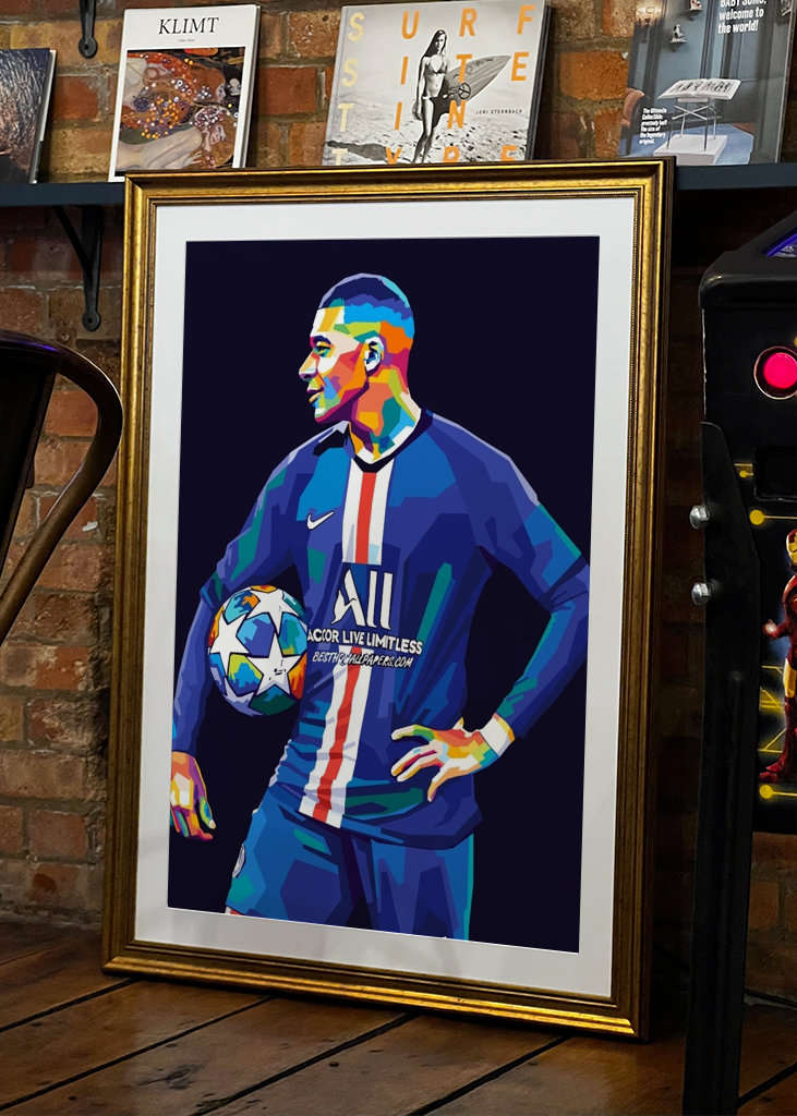 Kylian Mbappe Wpap Pop Art