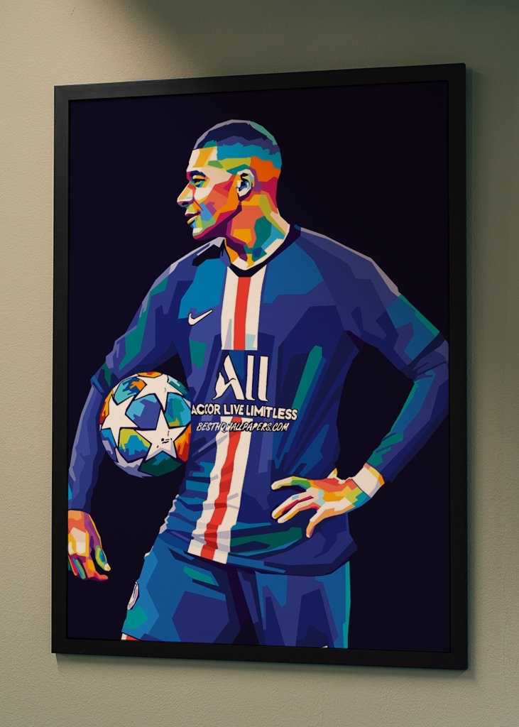 Kylian Mbappe Wpap Pop Art