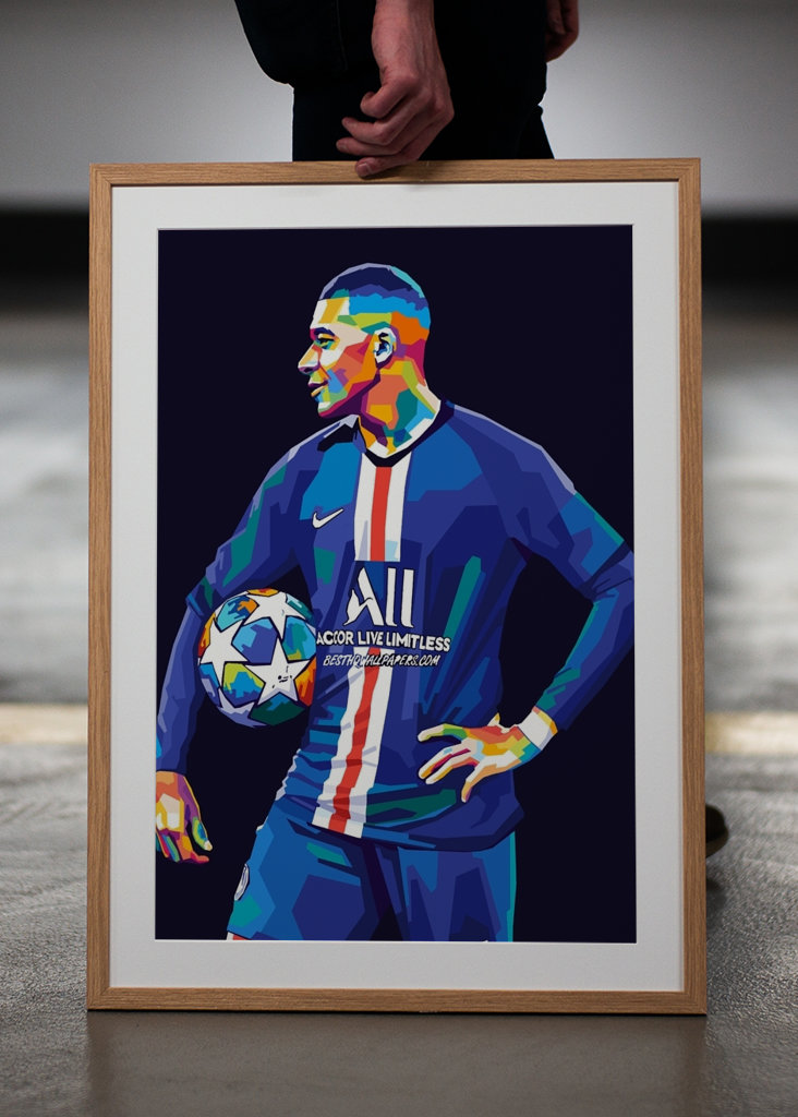 Kylian Mbappe Wpap Pop Art