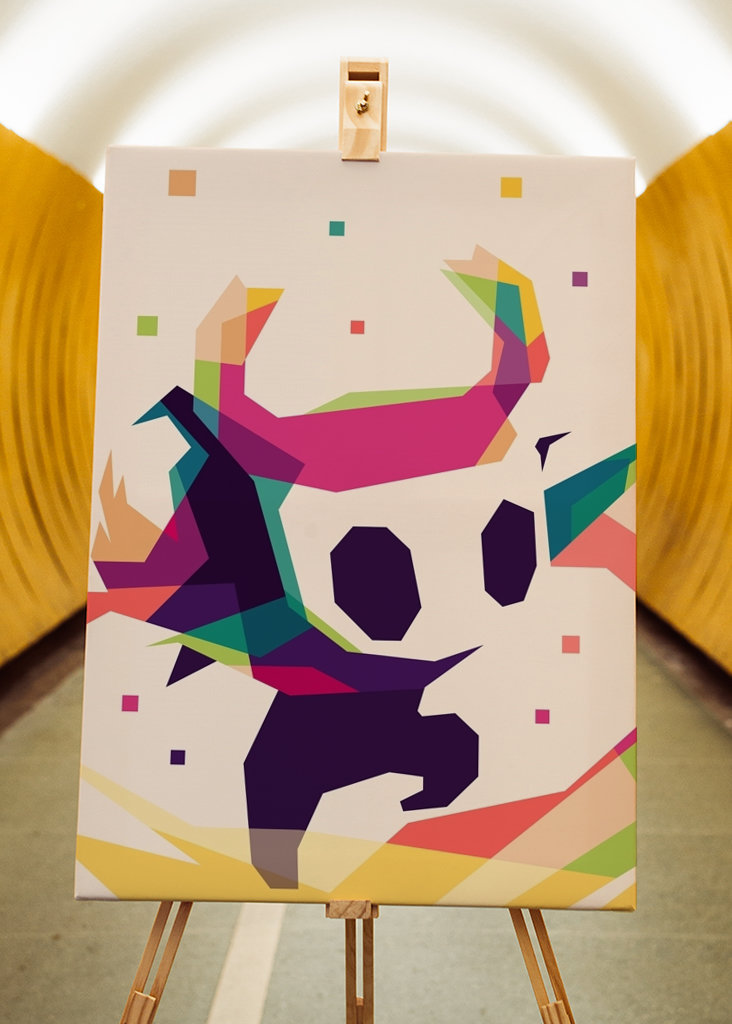 Barevný dutý rytíř