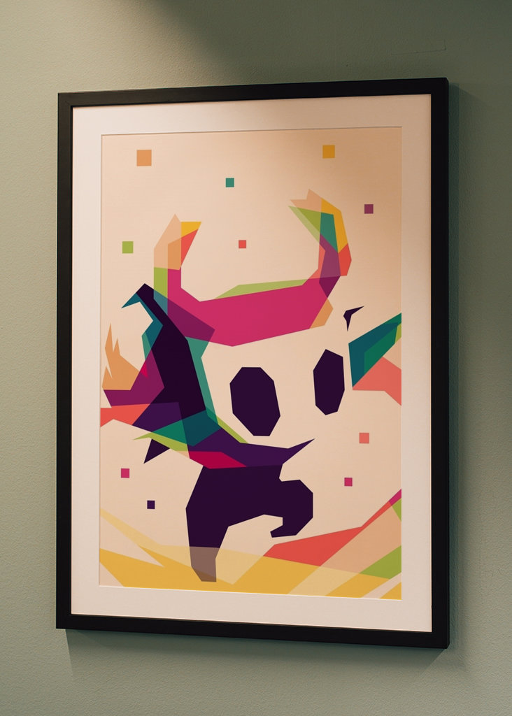 Barevný dutý rytíř