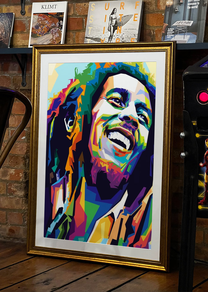 Bob Marley Wpap Pop Art