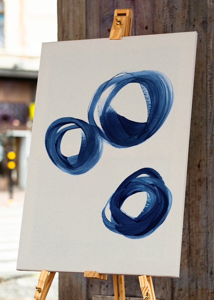 Strokes 8B | 3 Indigo Enso