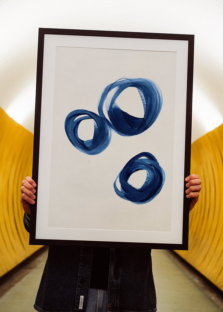 Strokes 8B | 3 Indigo Enso