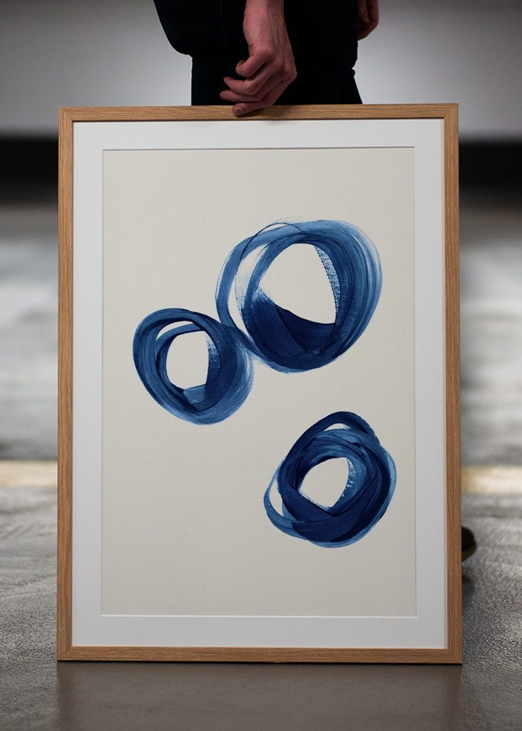 Strokes 8B | 3 Indigo Enso