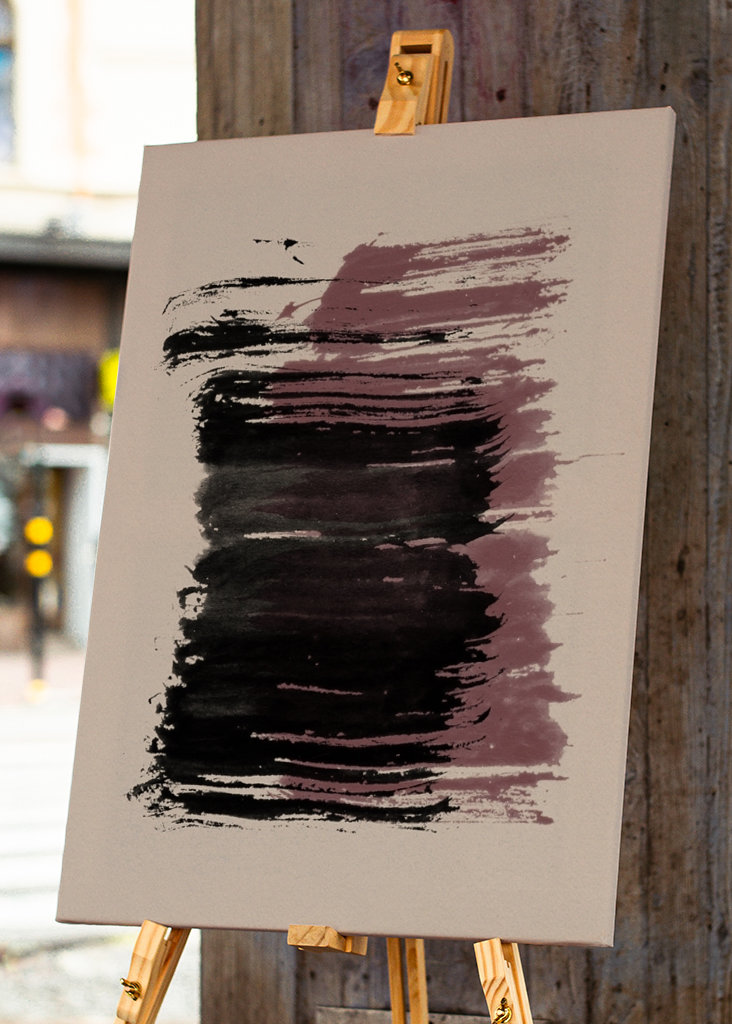 Strokes 10 | Black & Maroon