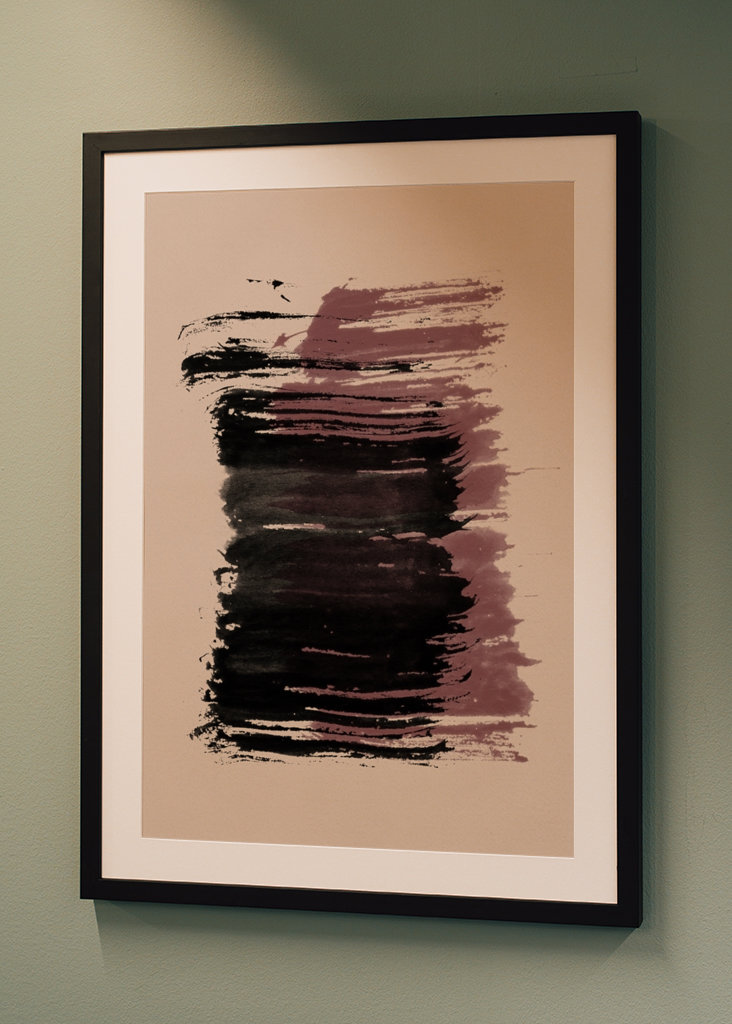 Strokes 10 | Black & Maroon