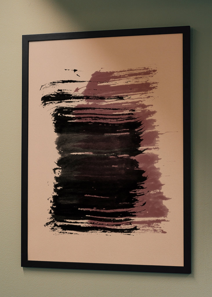 Strokes 10 | Black & Maroon