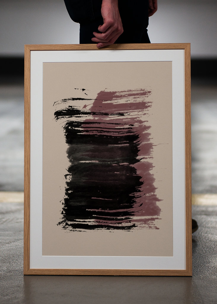 Strokes 10 | Black & Maroon