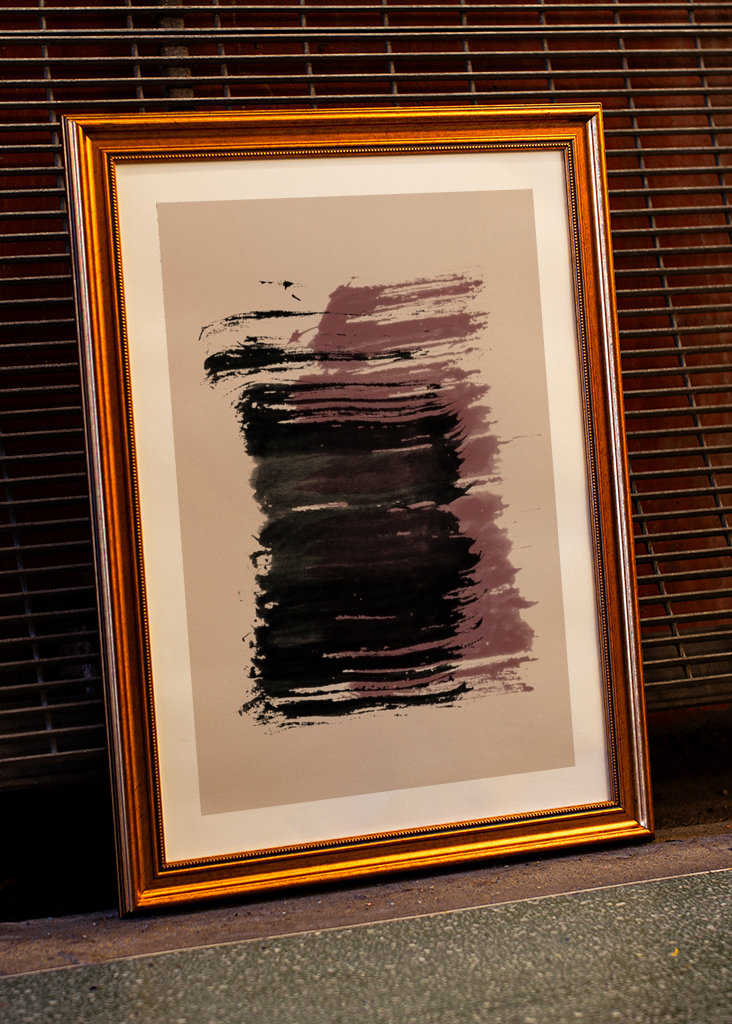 Strokes 10 | Black & Maroon