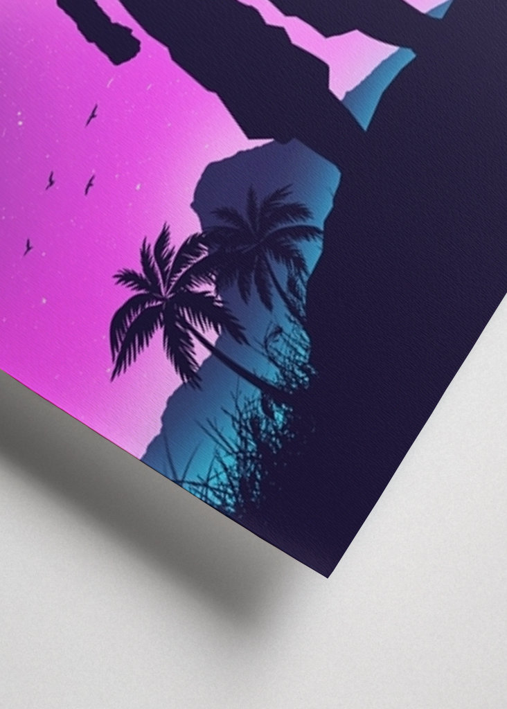 Goku Retro Synthwave Anime