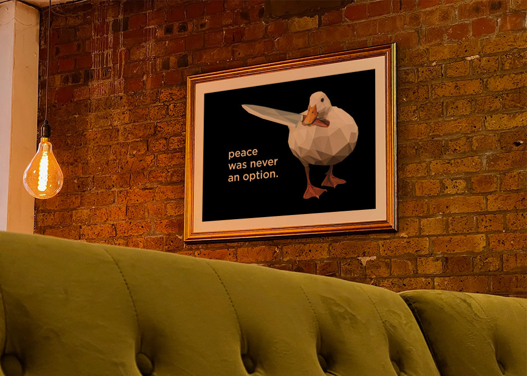 Peace was never an option meme