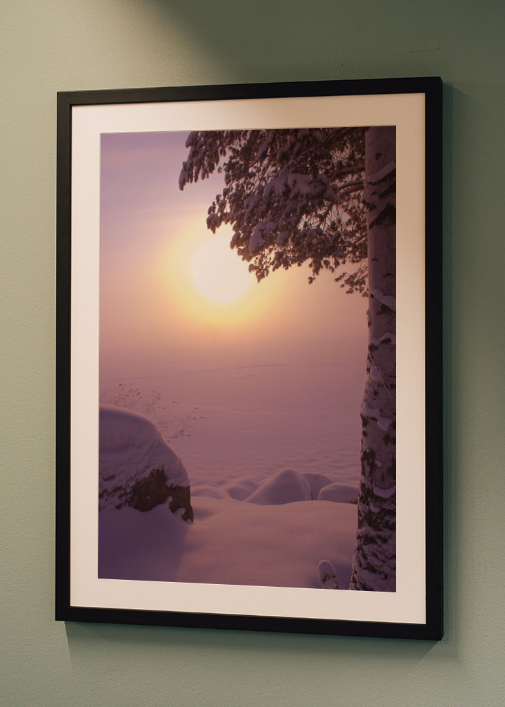 Mglisty mroźny dzień