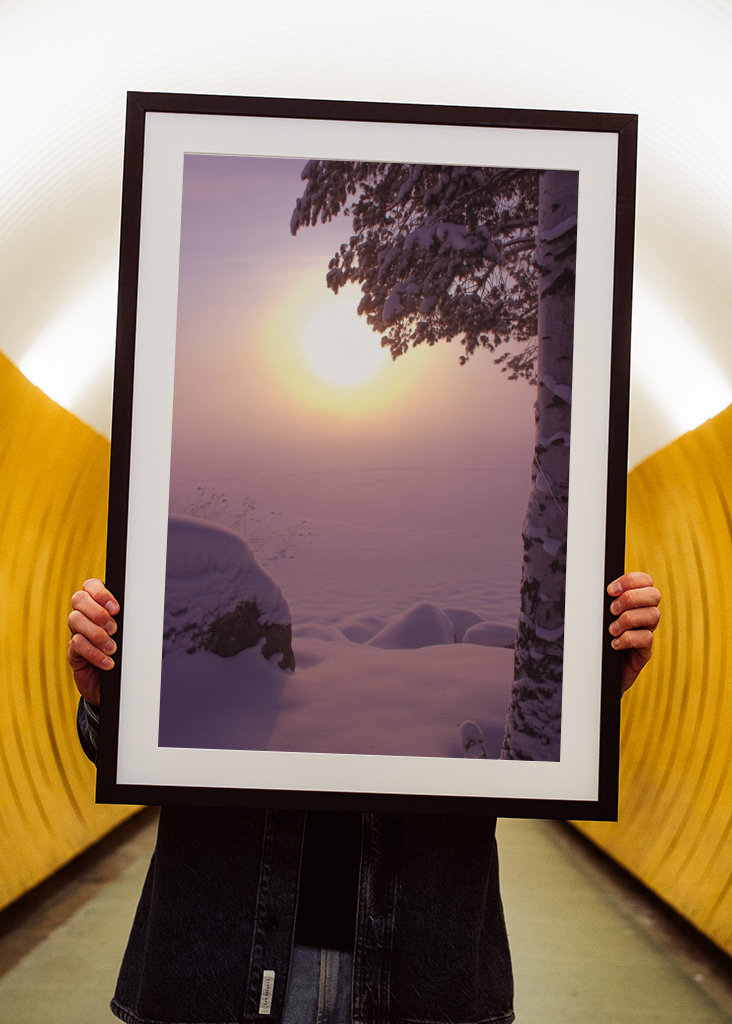 Mglisty mroźny dzień