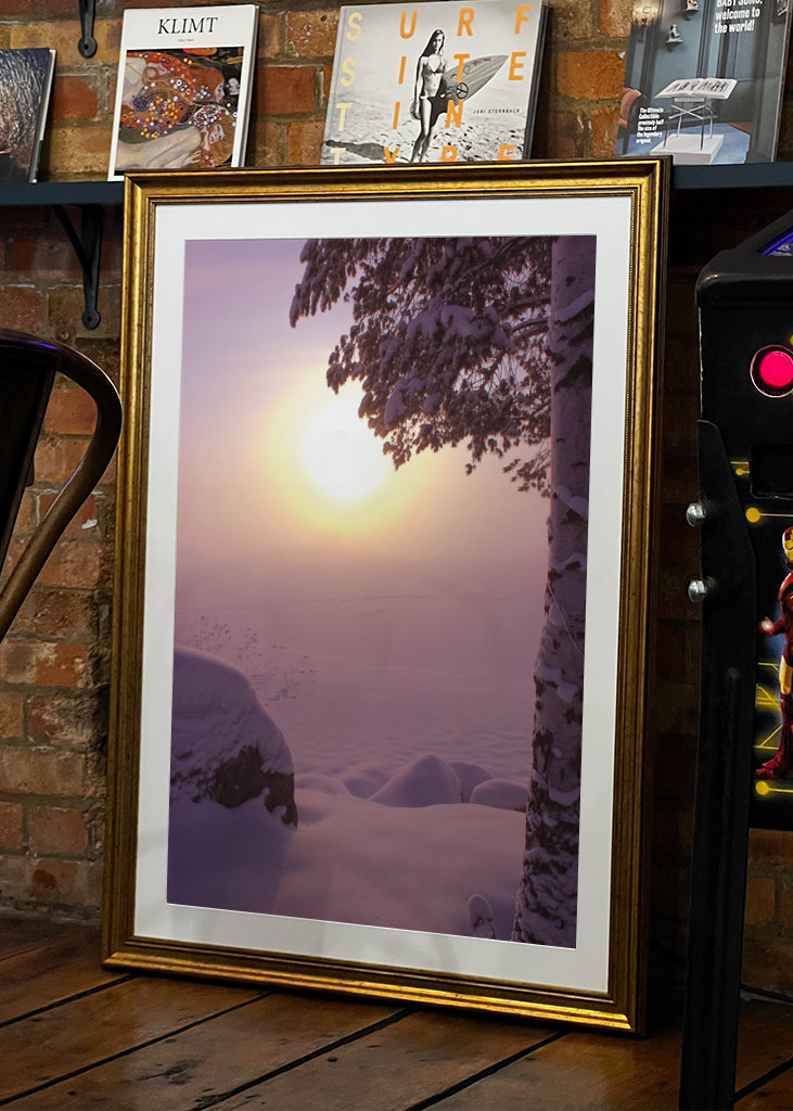 Mglisty mroźny dzień