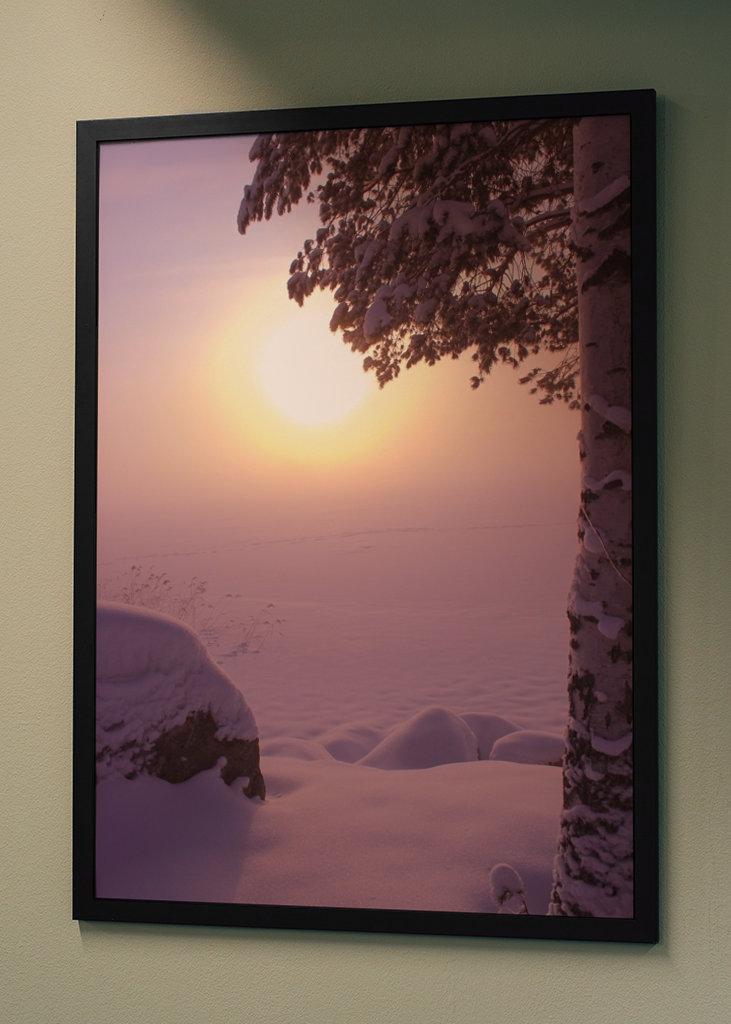 Mglisty mroźny dzień