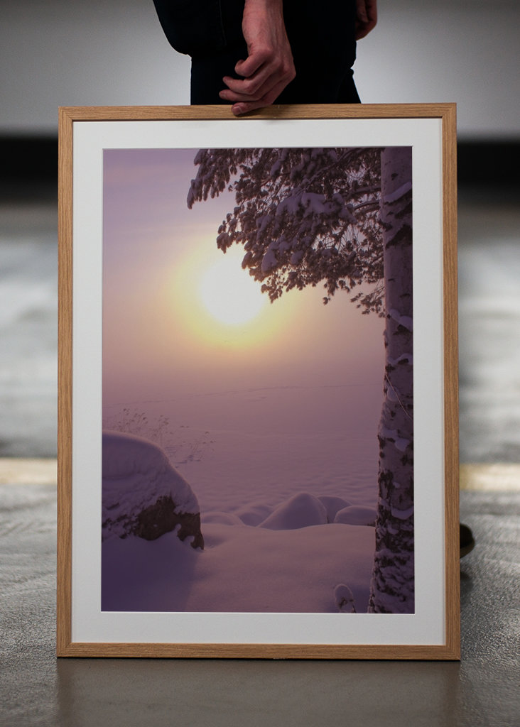 Mglisty mroźny dzień