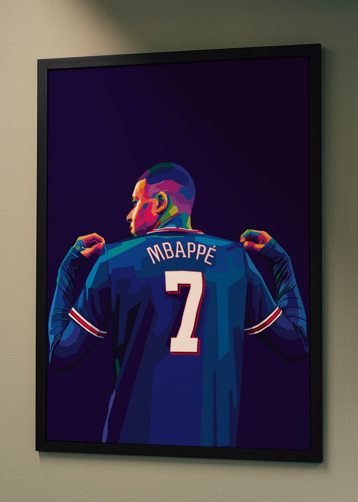 Kylian Mbappe Pop Art