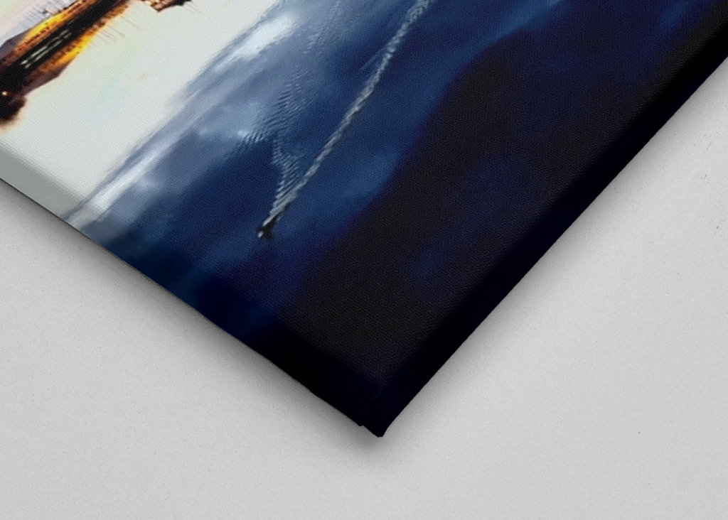 Cidade de Jönköping, noite nublada