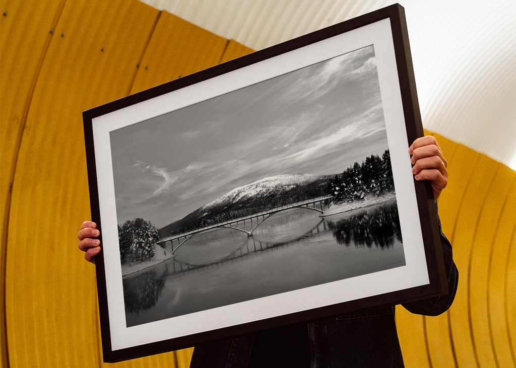 Alte Brücke in Mellanström