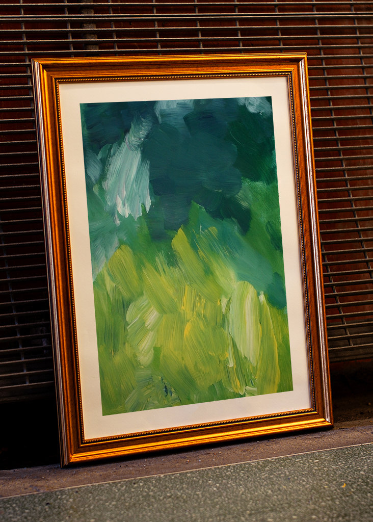 Abstract Sea Blue Green