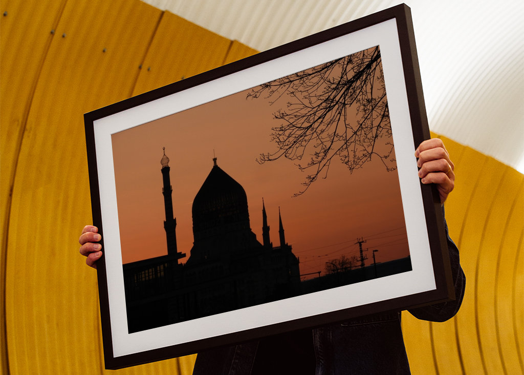 Yenidze Dresdenin nähtävyydet auringonlasku