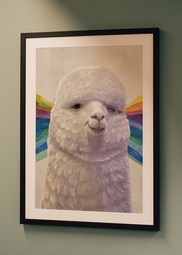 Knipogende Alpaca Meme