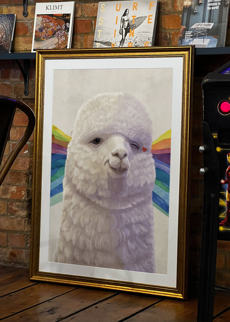 Knipogende Alpaca Meme