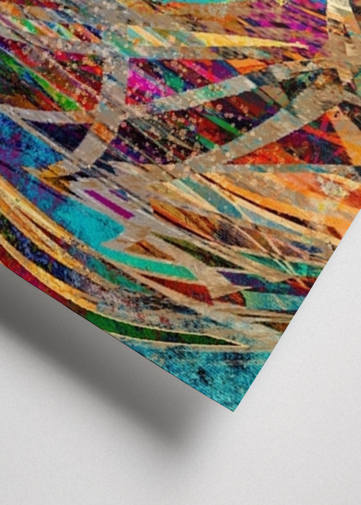 Ostrý tvar Farba Tok modrá