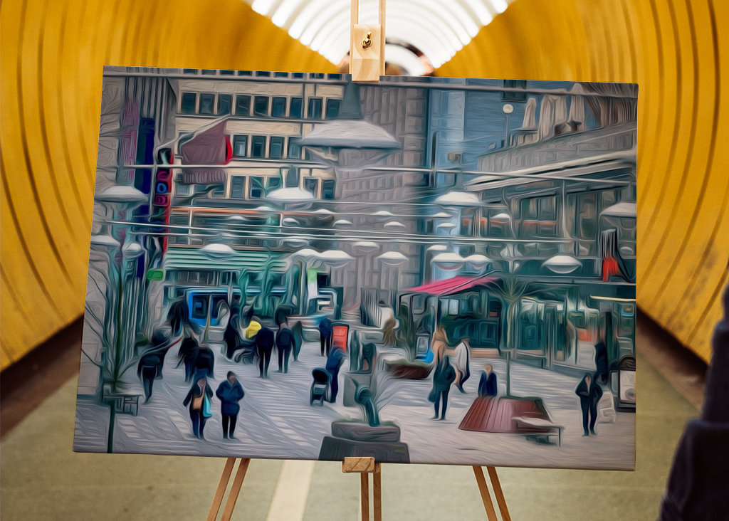 Estocolmo, gente en movimiento